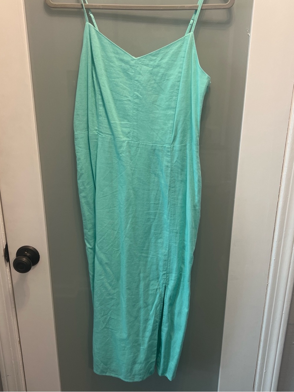 J. Crew Mint Green Slip Dress
